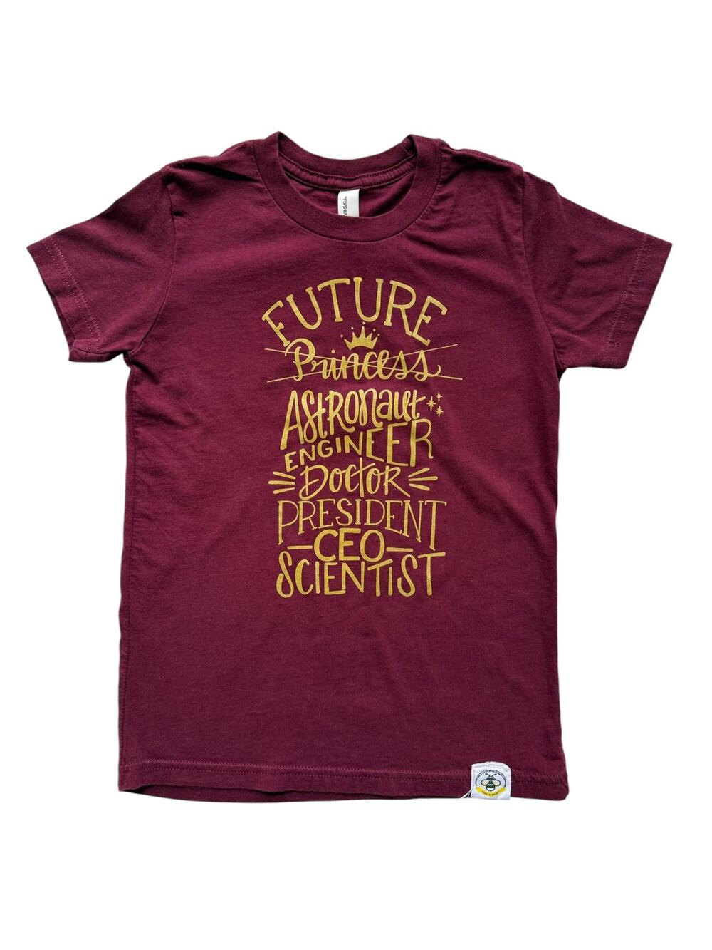 Wire & Honey Future Careers Tee Size S(6-8)